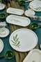 Hermia Juego de Desayuno Botanic 23KH - Green
